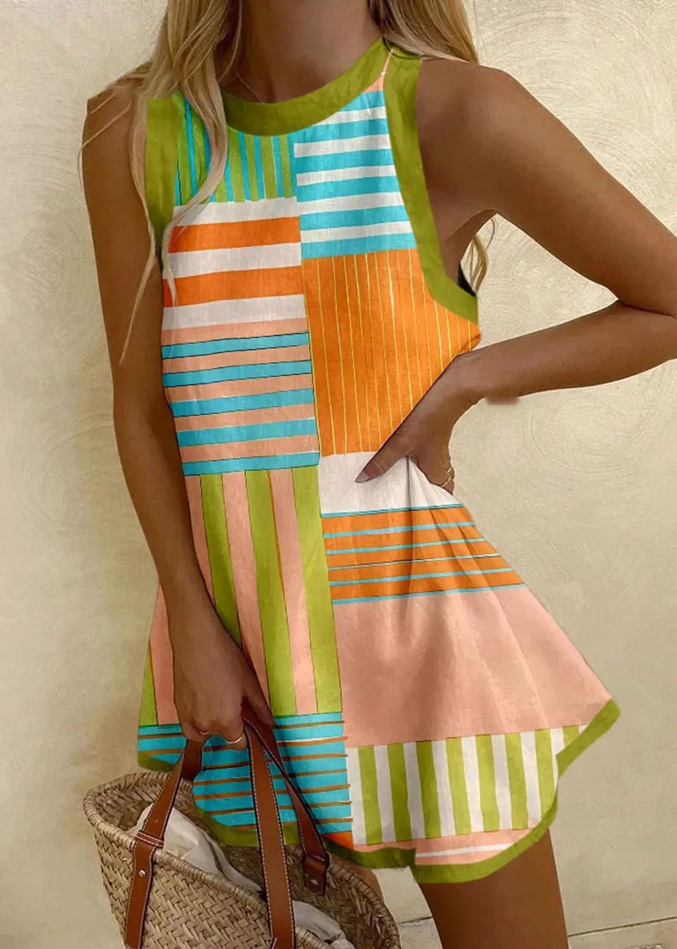 Orange / Green / XL