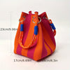 Boho Knit Bucket Handbag