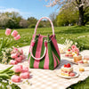 Boho Knit Bucket Handbag