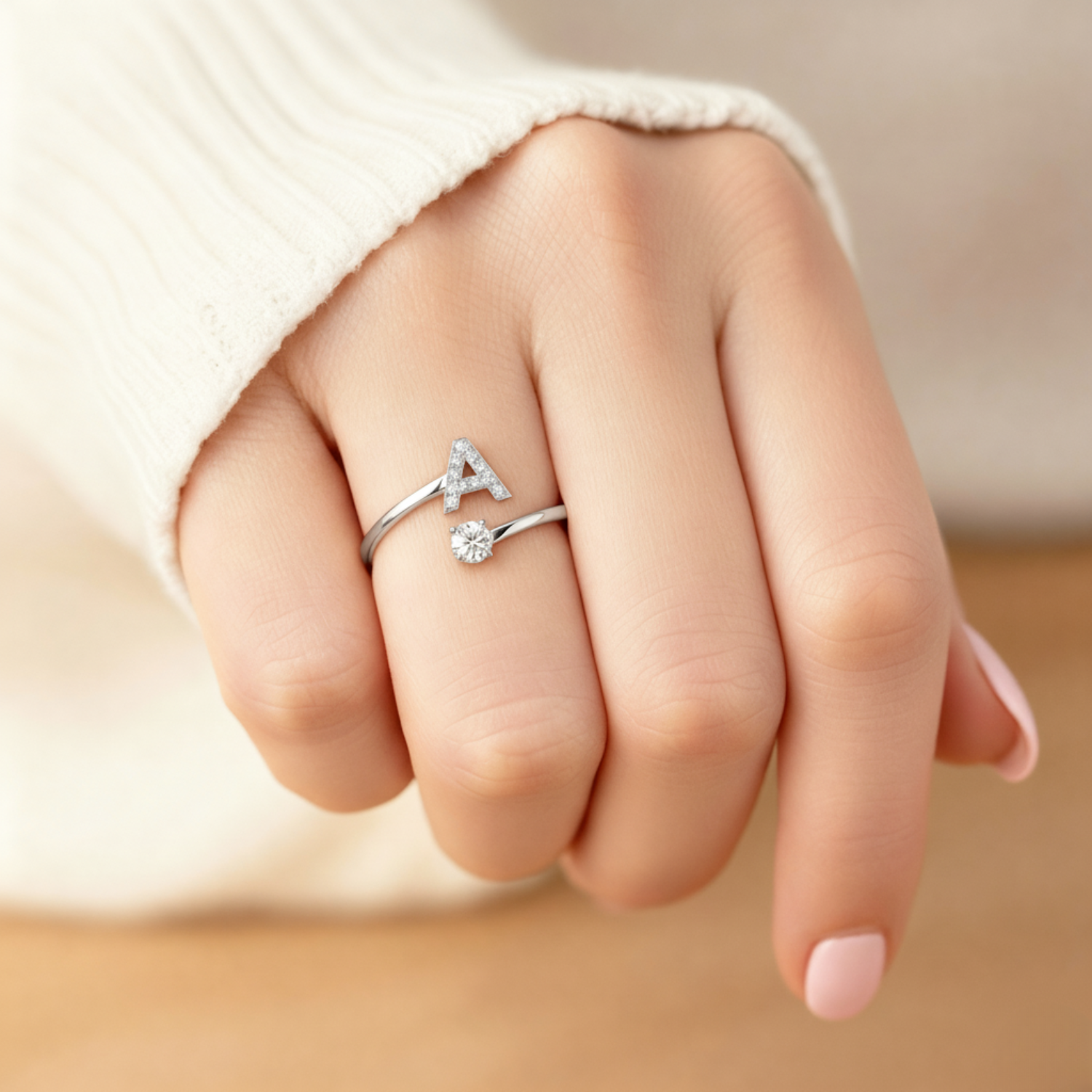 Silver-plated / Z / Adjustable (One size fits all)